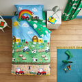Catherine Lansfield Kids Farmyard Animals Reversible Easy Care Duvet Cover Set