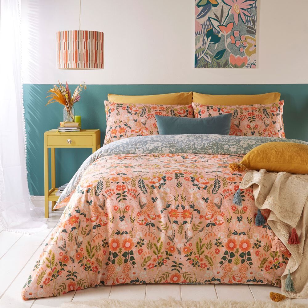 Furn Lorelei Floral Blooms Print Reversible Duvet Cover Set