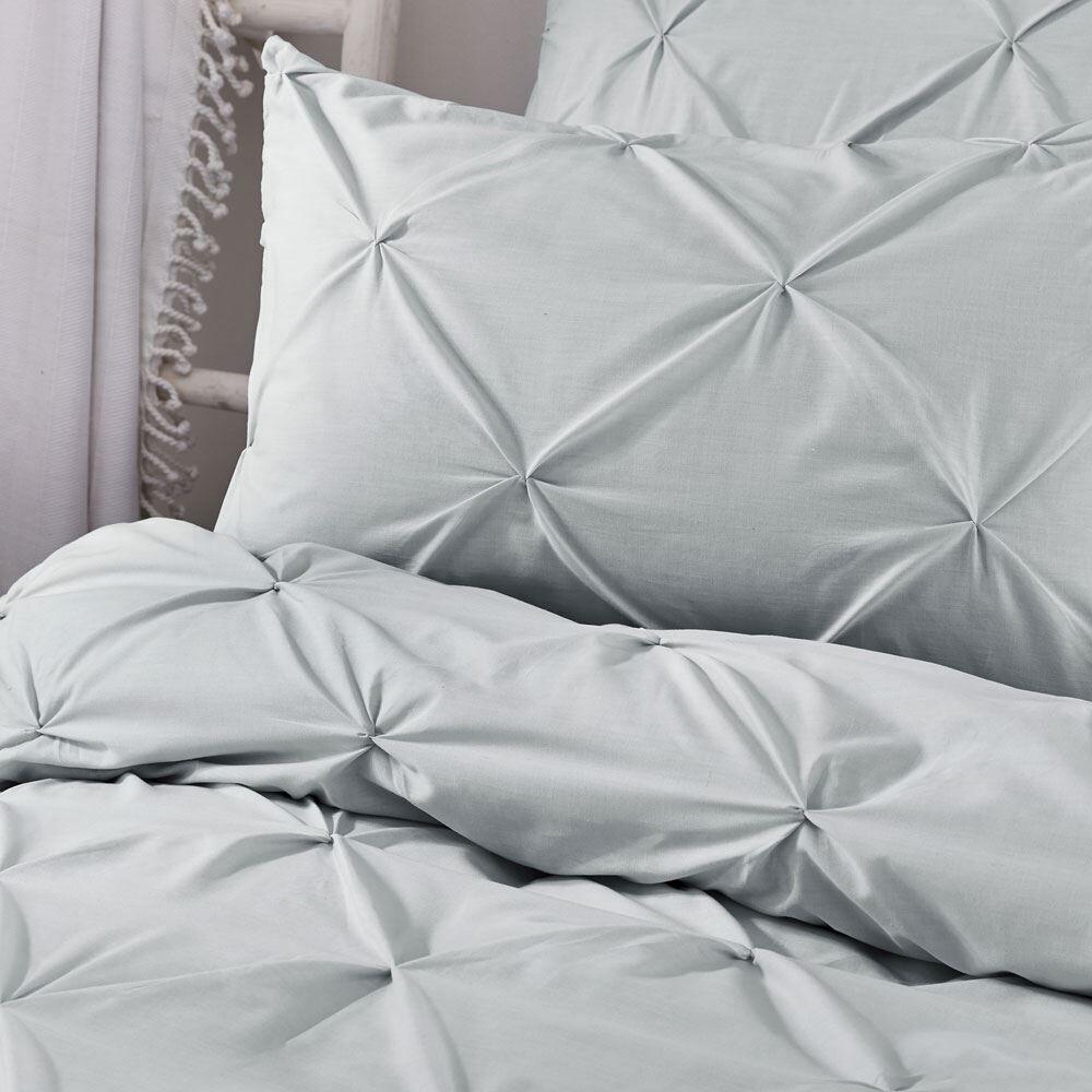 Serene Lara Ruched Easy Care Duvet Cover Set