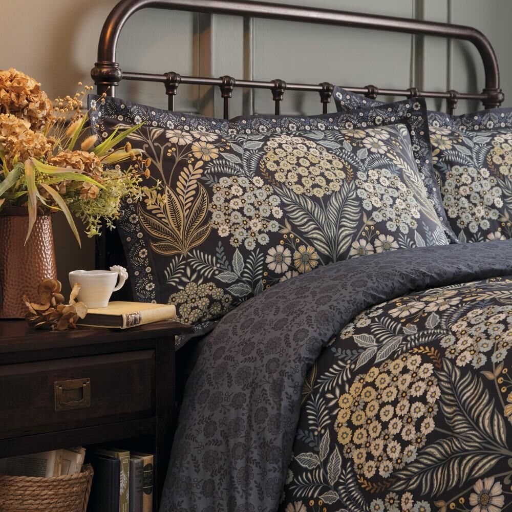 Appletree Heritage Evelina Vintage Botanical Print 100% Cotton Duvet Cover Set