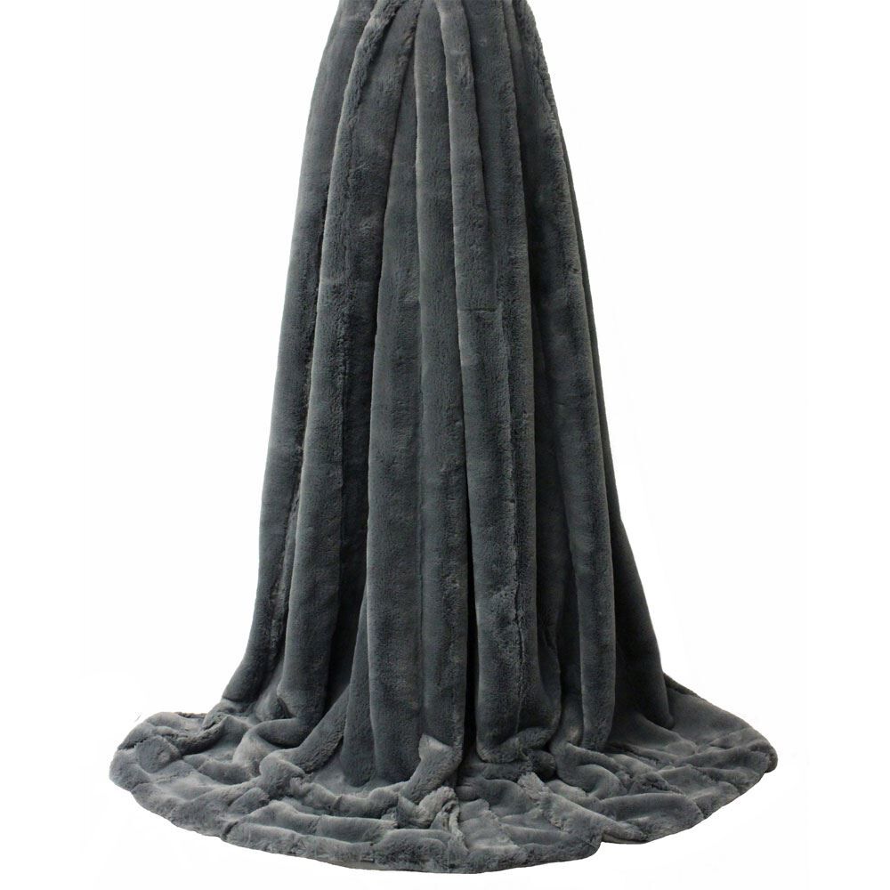 Paoletti Empress Super Soft Faux Fur Throw