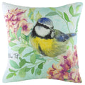 Evans Lichfield Blue Tit Watercolour Print Cushion Cover, Multi, 43 x 43 Cm