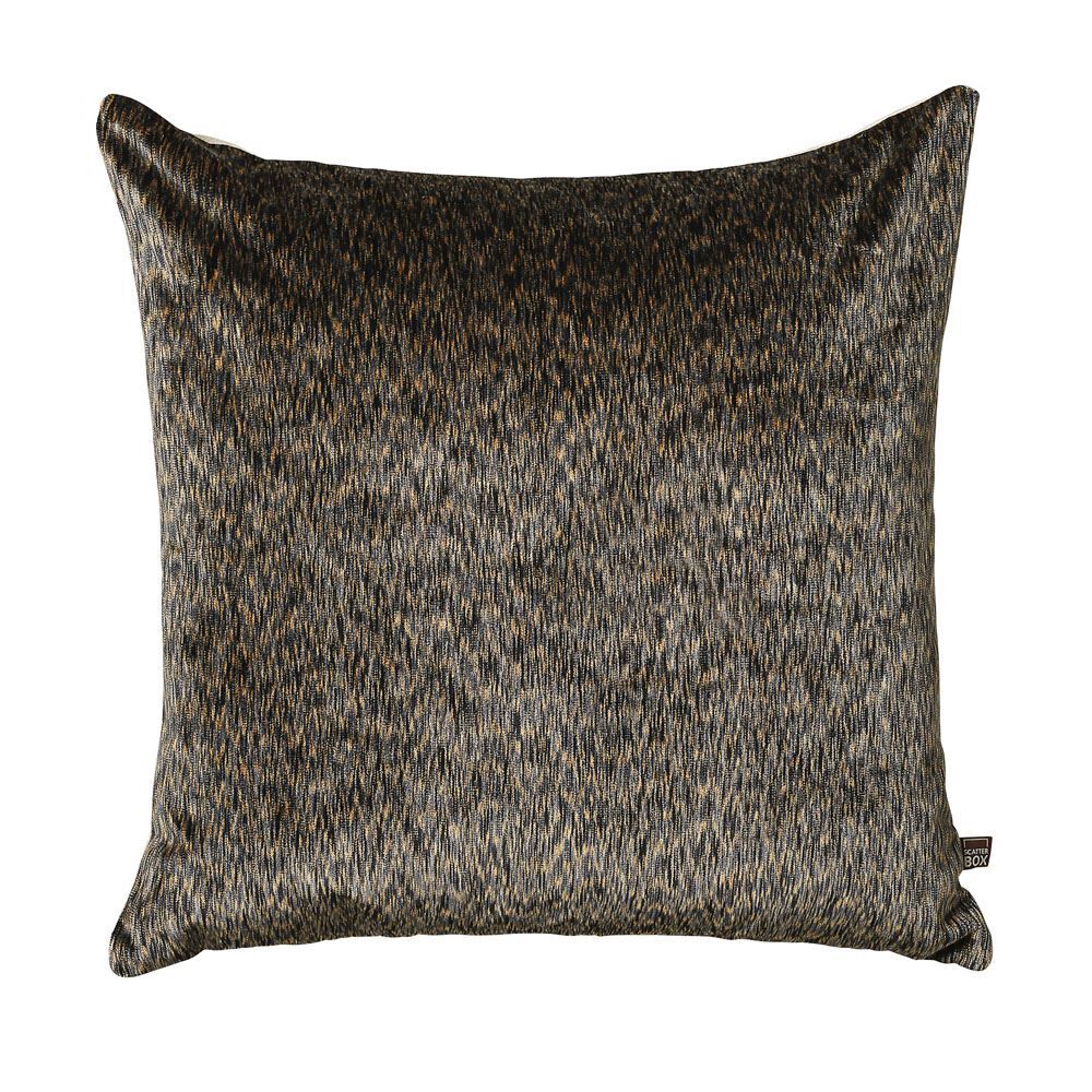 Scatter Box Solstice Cut Velvet Feather Filled Cushion, Grey