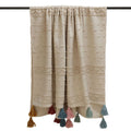 Furn Boho Geometric Tufted 100% Cotton Tasselled Throw