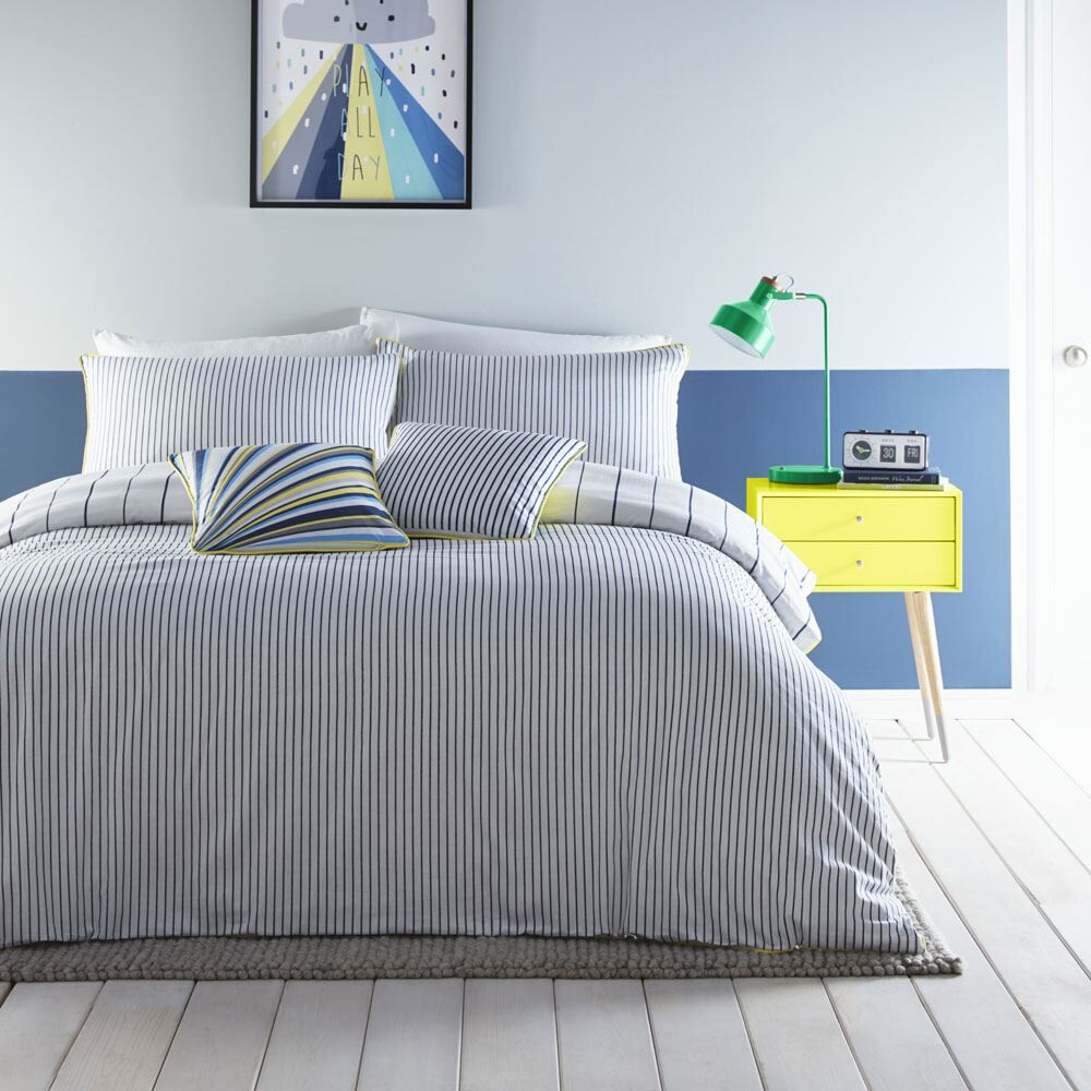 Appletree Kids Billie Stripe Print 100% Cotton Duvet Cover Set