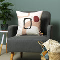Furn Aida Geometric Print Recycled Polyester Cushion Cover, Blush, 43 x 43 Cm