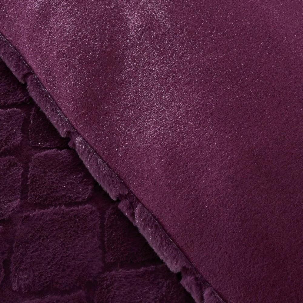 Catherine Lansfield Cosy Diamond Faux Fur Duvet Cover Set