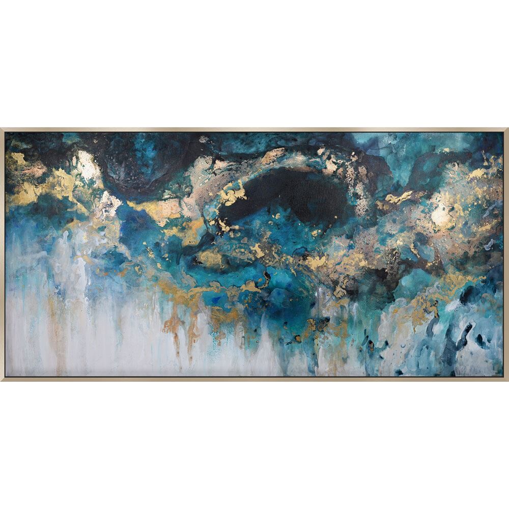 Scatter Box Patrick St. Germain Perfect Storm Framed Hand Painted Print Canvas Wall Art