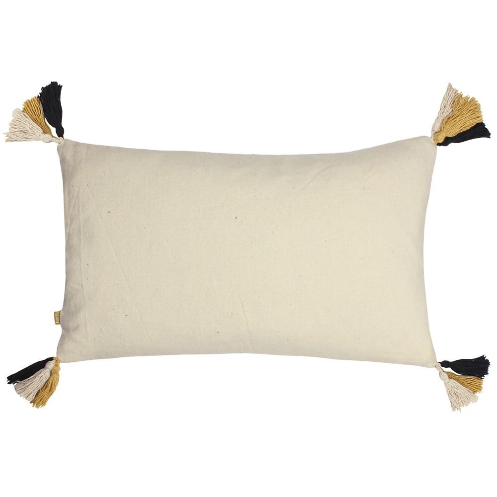 Furn Benji Tufted Diamonds 100% Cotton Tasselled Cushion Cover