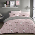 Fusion Cats Reversible Duvet Cover Set, Blush