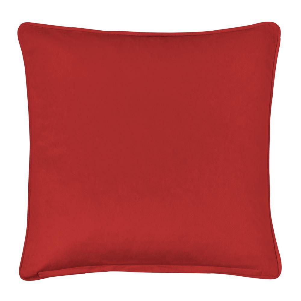 Bedlam Farmyard Friends Print Piped Edge Filled Cushion, Blue, 43 x 43 Cm