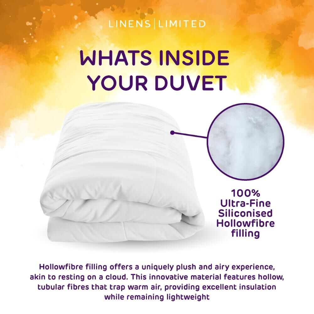 Linens Limited Polycotton Hollowfibre Non-Allergenic Duvet