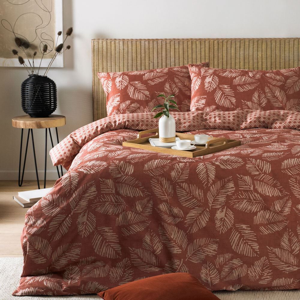 Furn Japandi Geometric Scandi Print Reversible Duvet Cover Set