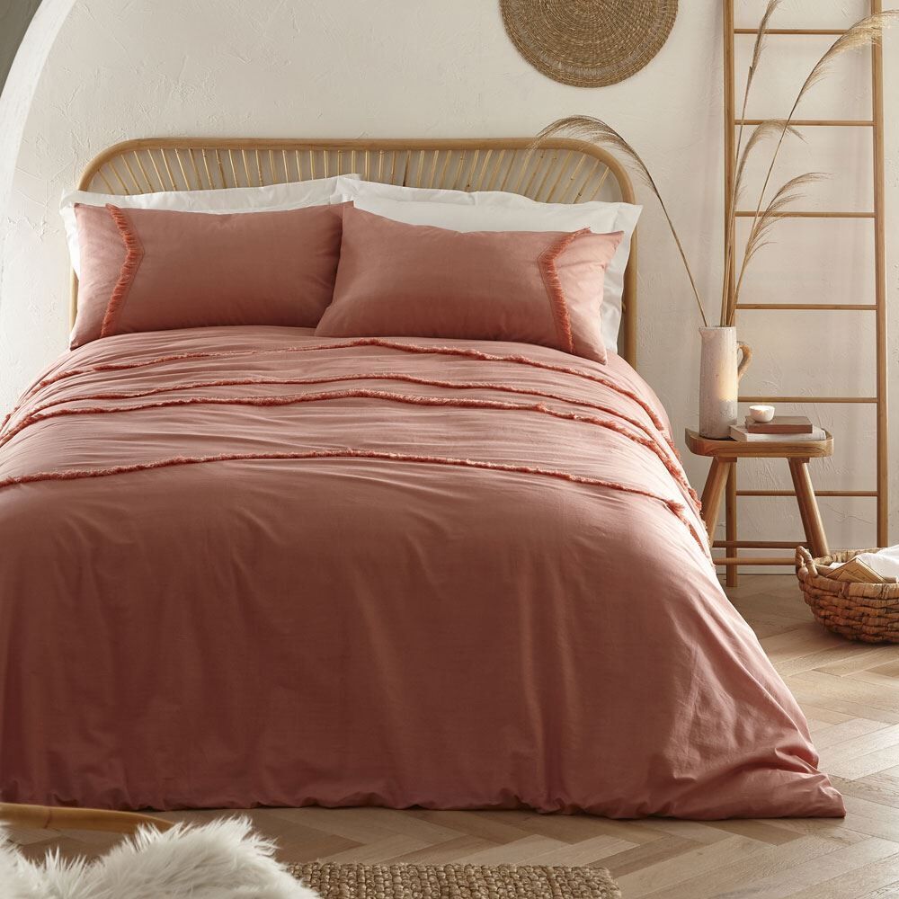 Appletree Loft Tabitha Chevron Tassel 100% Cotton Duvet Cover Set