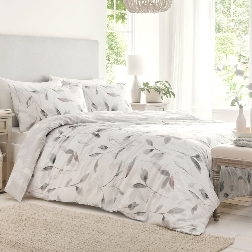 Drift Home Eliza Floral Print Sustainable Eco-Friendly Reversible Duvet Cover Set