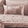 Night Zone Cassandra Embroidered Filled Cushion, Coral Pink, 30 x 50 Cm