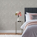 Paoletti Luxe Marble Jacquard Metallic Swirl Vinyl Wallpaper