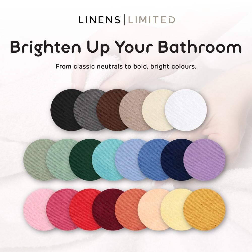 Linens Limited 100% Turkish Cotton Bath Mat, Raspberry