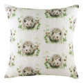 Evans Lichfield Hedgerow Hedgehog Repeat Watercolour Print Cushion Cover, Multi, 43 x 43 Cm