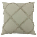 The Linen Yard Tago Tufted 100% Cotton Cushion Cover, Grey, 45 x 45 Cm