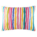 Evans Lichfield Aquarelle Stripe Watercolour Print Cushion Cover, Multi, 33 x 43 Cm