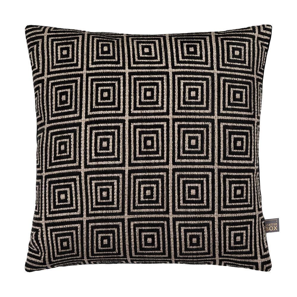 Scatter Box Mosaic Woven Geometric Feather Filled Cushion