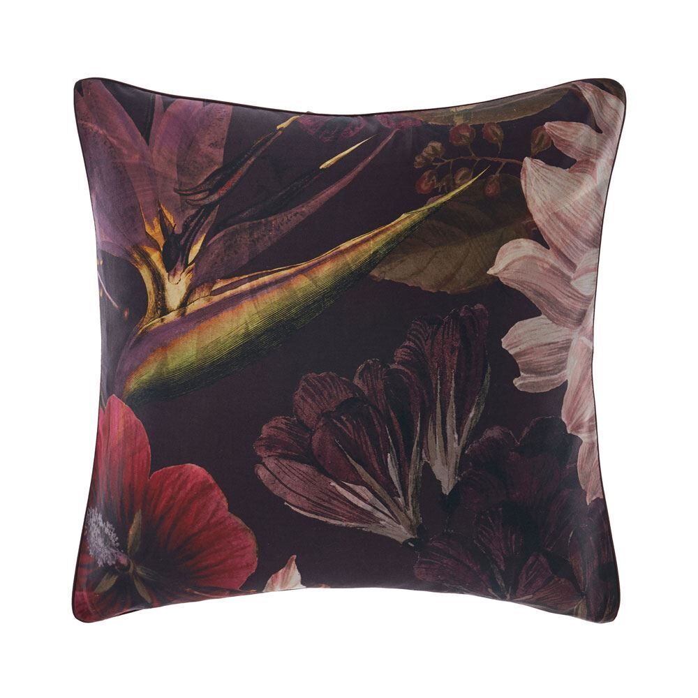 Linen House Neve Floral Print 100% Cotton Continental Pillow Case, Multi