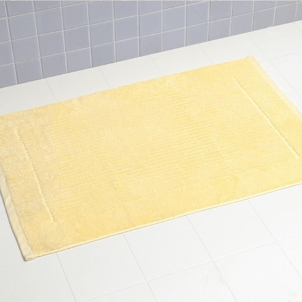 Linens Limited 100% Turkish Cotton Bath Mat, Lemon