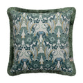 Scatter Box Noveau Botanical Print Fringed Feather Filled Cushion