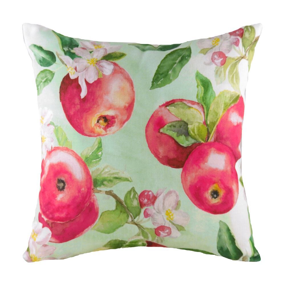 Evans Lichfield Fruit Apples Watercolour Print Cushion Cover, Multi, 43 x 43 Cm