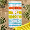 Catherine Lansfield Tie Dye Vibes 100% Cotton Beach Towel, Bright