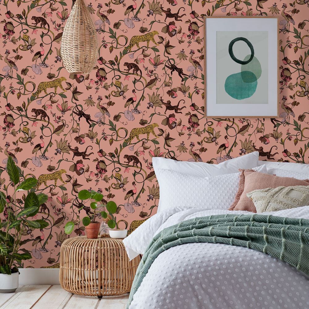 Furn Exotic Wildlings Tropical Printed Wallpaper