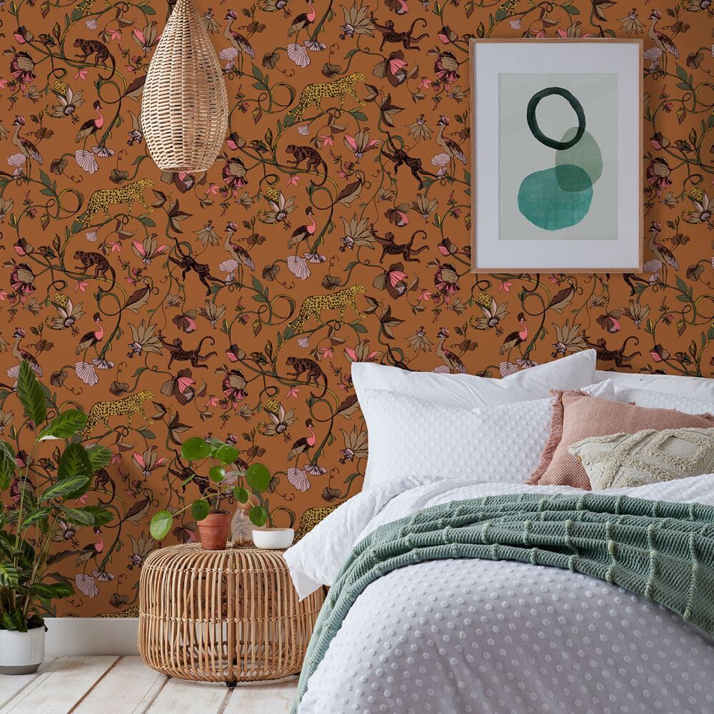 Furn Exotic Wildlings Tropical Printed Wallpaper