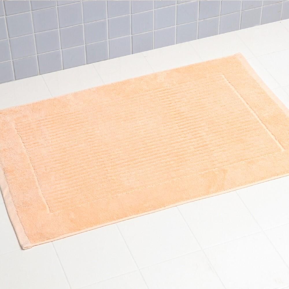 Linens Limited 100% Turkish Cotton Bath Mat, Peach