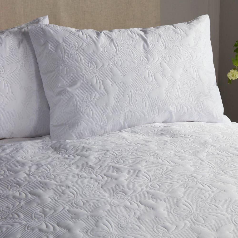 Serene Butterfly Garden Pinsonic Textured Duvet Cover Set