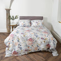Scatter Box Eden Floral 100% Cotton Duvet Cover Set, Grey