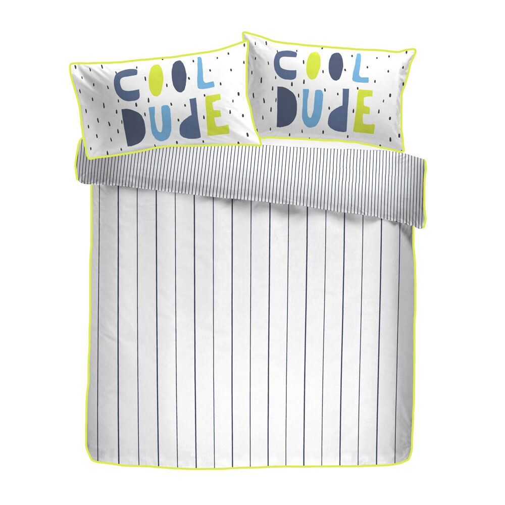 Appletree Kids Billie Stripe Print 100% Cotton Duvet Cover Set