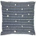 Furn Arlo Boho Scandi Cotton Rich Cushion Cover, Charcoal/Natural, 45 x 45 Cm