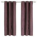 iLiv Elements Ripple Woven Lined Eyelet Curtains, Amethyst, 90 x 54 Inch