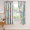 Dreams & Drapes Pia Hydrangeas Floral Print Lined Pencil Pleat Curtains, Multi, 66 x 72 Inch