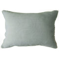 Scatter Box Willow Faux Plain Linen Piped Feather Filled Cushion