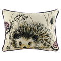 Evans Lichfield Elwood Hedgehog Watercolour Print Piped Edge Cushion Cover, Multi, 33 x 43 Cm