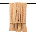Furn Tundra Faux Fur Throw, Blush Pink, 130 x 180 Cm