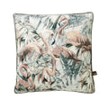 Scatter Box Strut Flamingo Print Feather Filled Cushion, Grey/Blush