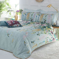 Paoletti Hanging Gardens Botanical 100% Cotton Reversible Duvet Cover Set