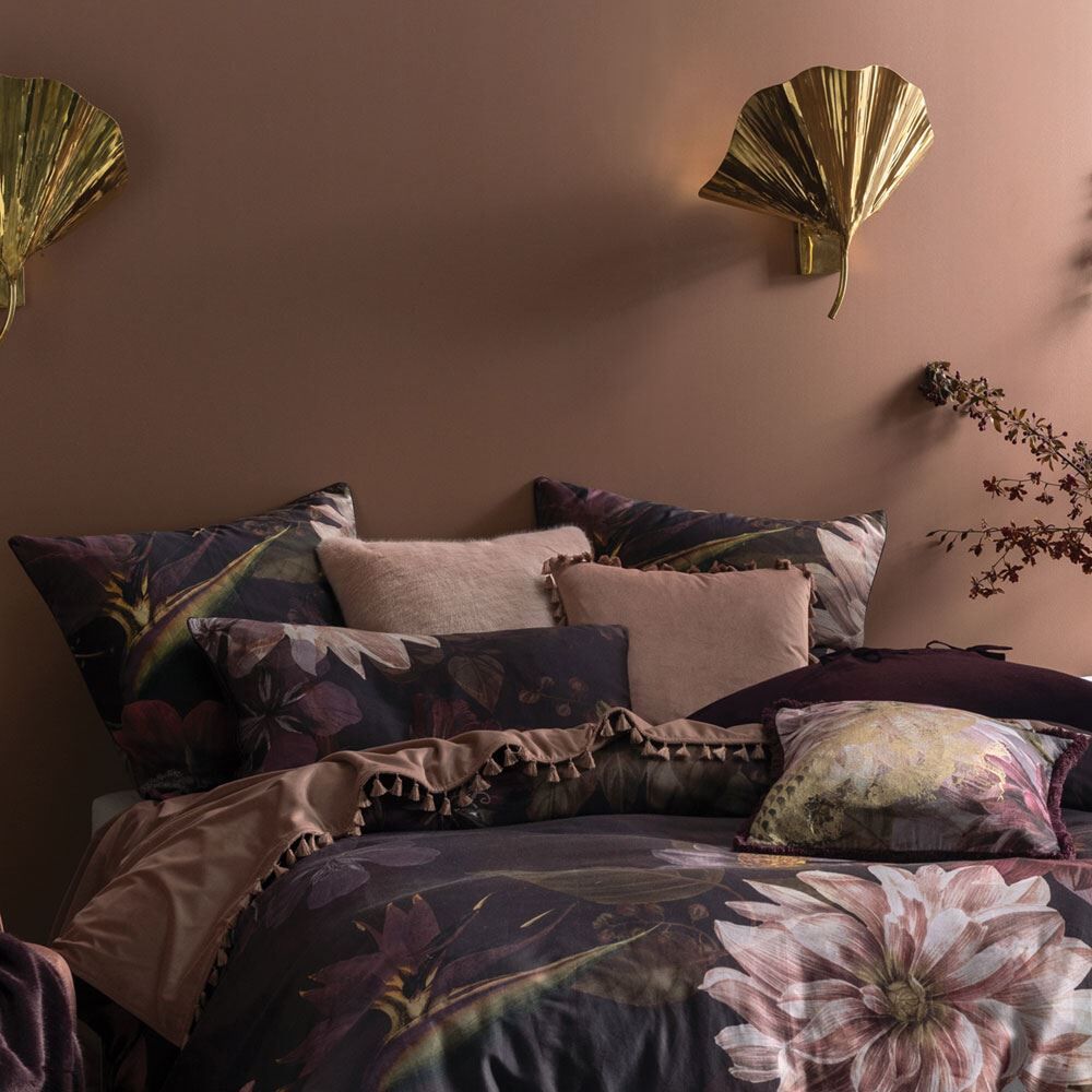 Linen House Neve Floral Print 100% Cotton Housewife Pillow Case, Multi, Pair