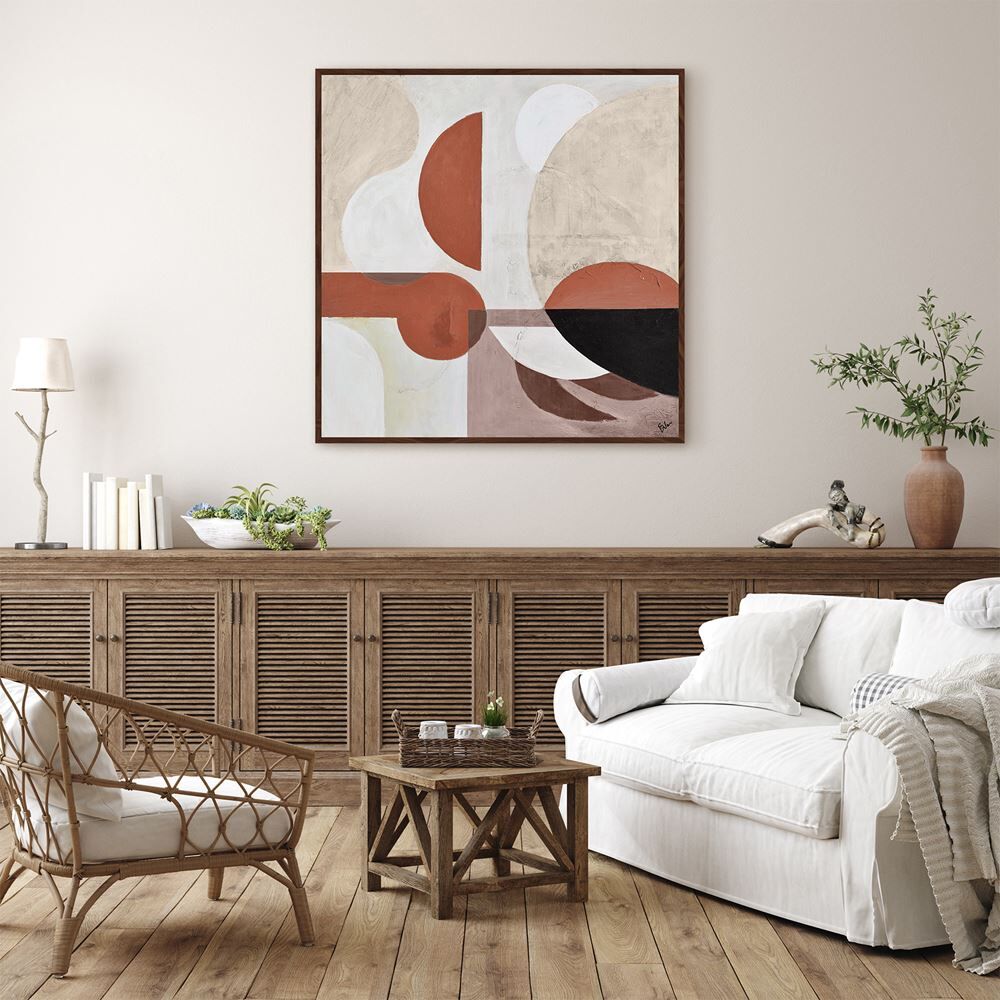 Scatter Box Solo Contemporary Abstract Framed Hand Painted Print Canvas Wall Art