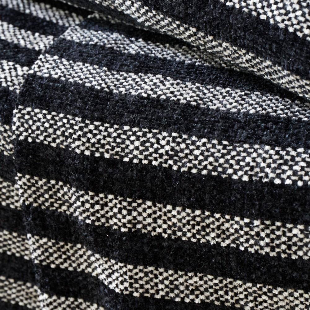 Catherine Lansfield Stripe Chenille Fringed Throw