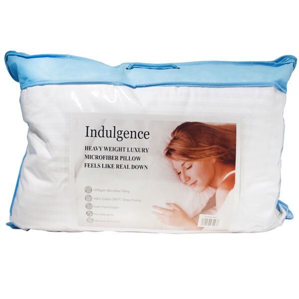 Indulgence Synthetic 100% Cotton Satin Stripe Microfibre Pillow