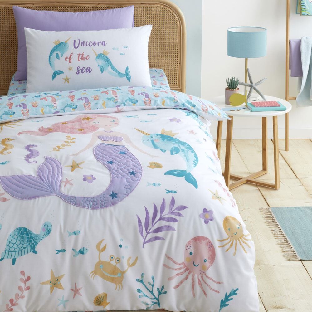 Bedlam Kids Underwater World Print Duvet Cover Set